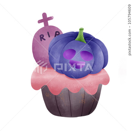 Halloween cupcake 105794609