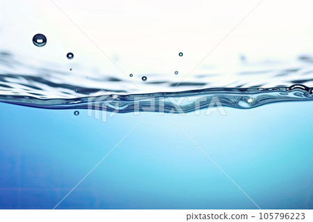 透明水面橫截面 透明水面橫截面 105796223