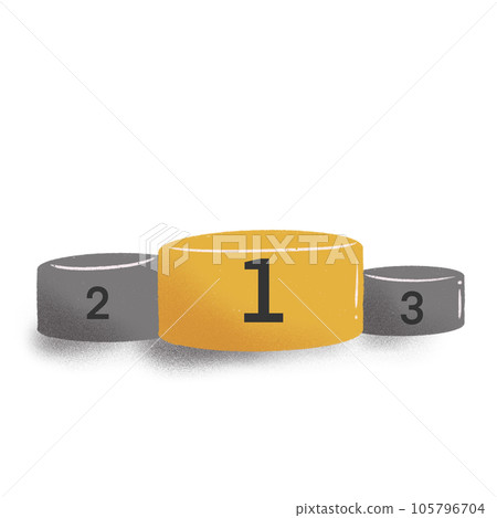 blank podium hand drawing, cartoon style 105796704