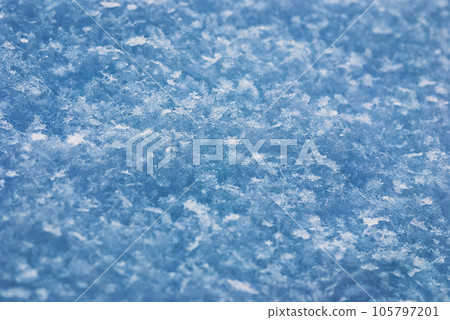 Snow texture background in blue tones 105797201