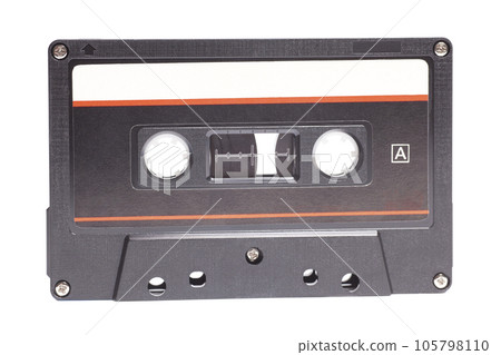 Close up of retro audio cassette tape Close up of retro audio cassette tape 105798110