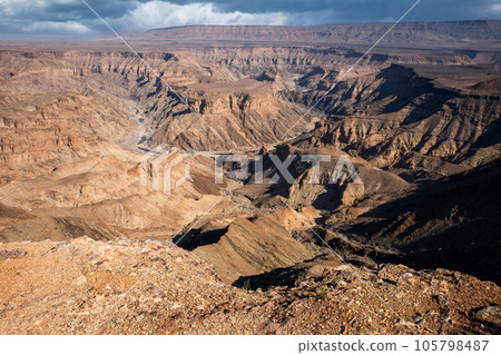The fish river canyon in namibia 105798487