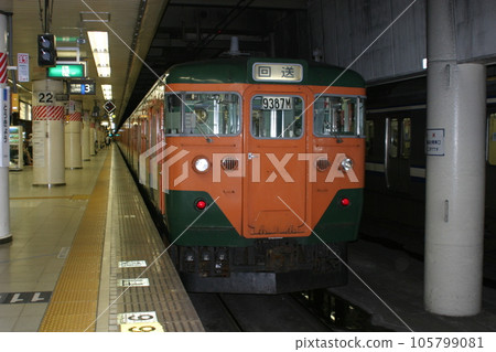 Forwarding from Kozu to Makuhari in Shonan-colored Series 113 (at Tokyo Station underground platform) Forwarding from Kozu to Makuhari in Shonan-colored Series 113 (at Tokyo Station underground platform) 105799081