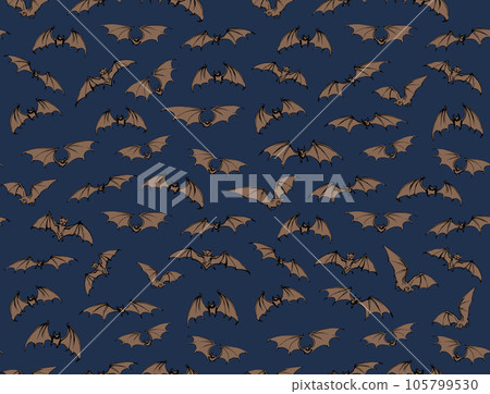 The bats is flying. Vector drawing The bats is flying. Vector drawing 105799530