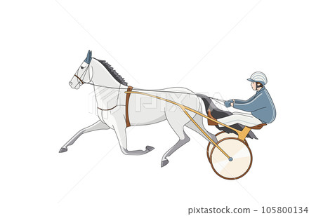 Racing action at racetrack, vector illustration Racing action at racetrack, vector illustration 105800134