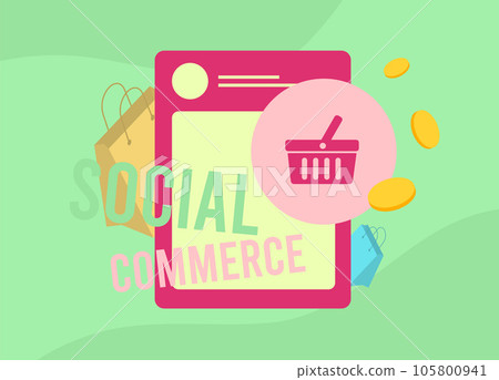 Social Commerce - part of ecommerce, involves shoppers buying products directly on social media platforms. Social Shopping with programmatic advertising media trends Social Commerce - part of ecommerce, involves shoppers buying products directly on social media platforms. Social Shopping with programmatic advertising media trends 105800941