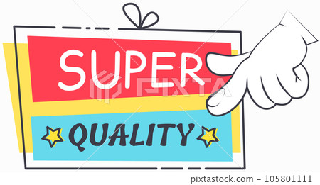 Big sale banner. Sale and discounts. Big discount with human hand pointing to advertising phrase Big sale banner. Sale and discounts. Big discount with human hand pointing to advertising phrase 105801111