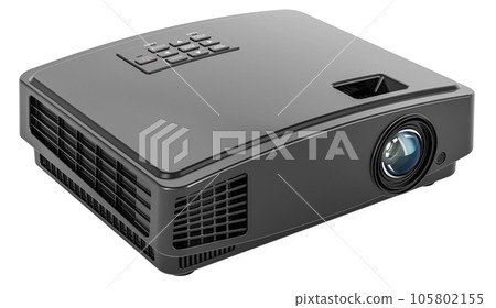 Black Projector, 3D rendering 105802155