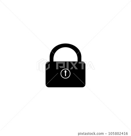 padlock icon logo vector design template padlock icon logo vector design template 105802416