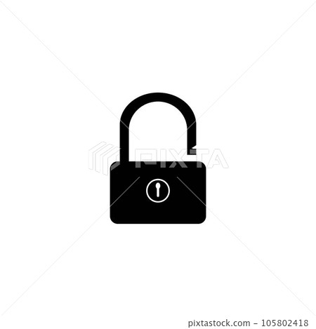 padlock icon logo vector design template padlock icon logo vector design template 105802418