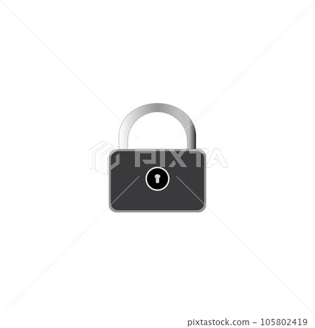 padlock icon logo vector design template padlock icon logo vector design template 105802419