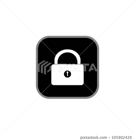 padlock icon logo vector design template padlock icon logo vector design template 105802420
