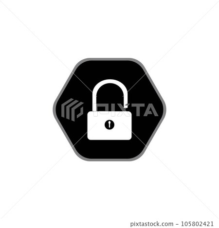 padlock icon logo vector design template padlock icon logo vector design template 105802421