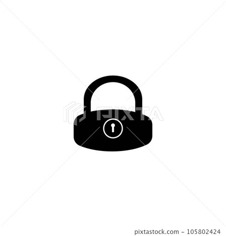 padlock icon logo vector design template padlock icon logo vector design template 105802424