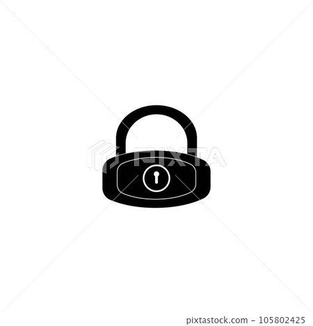 padlock icon logo vector design template padlock icon logo vector design template 105802425