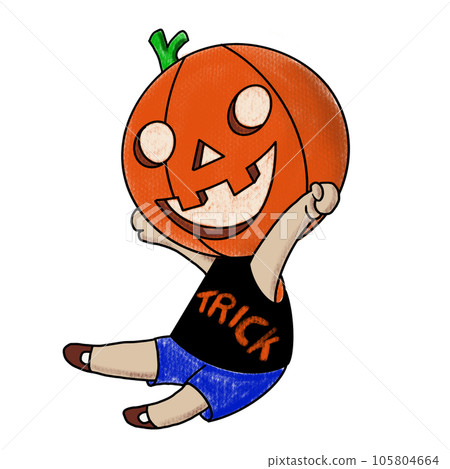 The jack o lantern character design for halloween concept The jack o lantern character design for halloween concept 105804664