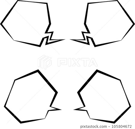 4個隨機角度氣球套裝_白色油漆+黑色邊框 105804672
