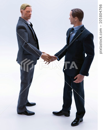 握手的商人形象 握手的商人形象 105804766