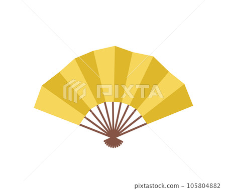 Illustration of a simple golden fan 105804882