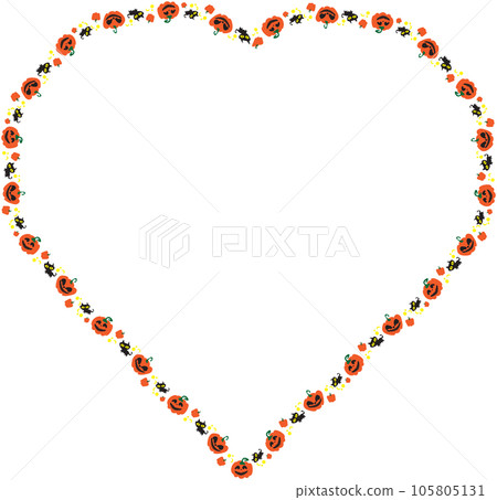 The jack o lantern pumpkin Boarder line for halloween content 105805131