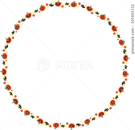The jack o lantern pumpkin Boarder line for halloween content The jack o lantern pumpkin Boarder line for halloween content 105805132