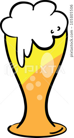 The beer in glass for drinks concept The beer in glass for drinks concept 105805506