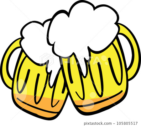 The beer in glass for drinks concept 105805517