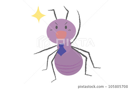 A salaryman-style worker ant with a guts pose 2 A salaryman-style worker ant with a guts pose 2 105805708