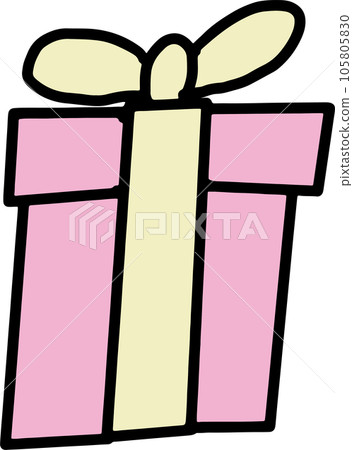 The Gift box cartoon style png image 105805830