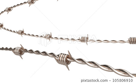 The barbed wire png image 3d rendering The barbed wire png image 3d rendering 105806910