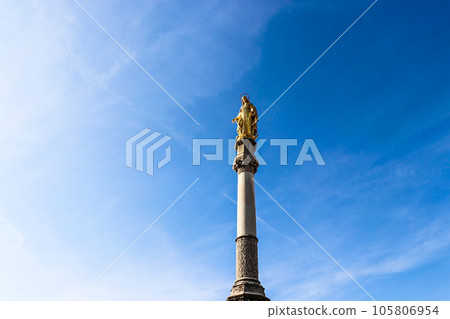 statue of blue sky statue of blue sky 105806954