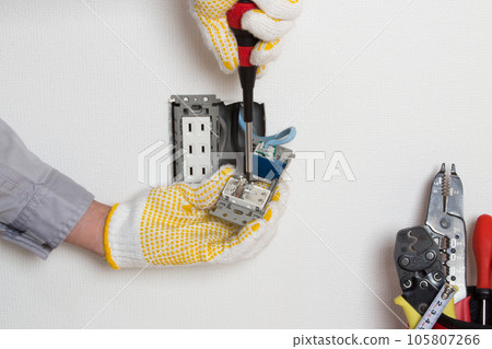 TV terminal TV outlet construction 105807266