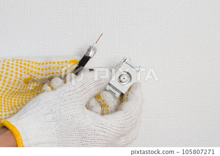 TV terminal TV outlet construction 105807271