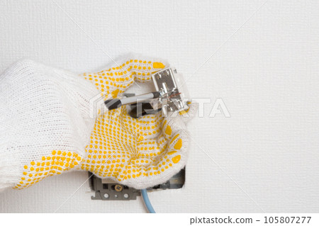TV terminal TV outlet construction TV terminal TV outlet construction 105807277