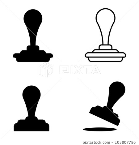 stamp icon vector 105807786