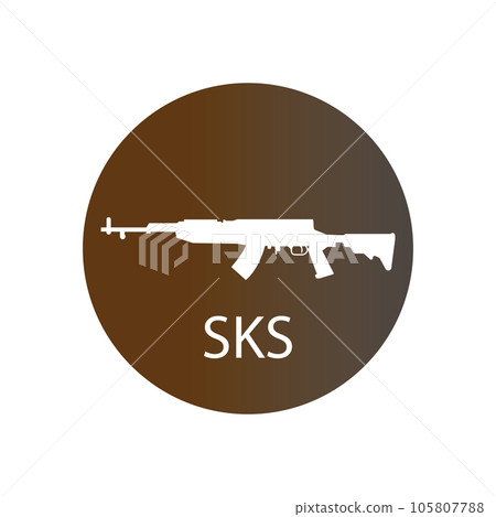 Firearms icon vector 105807788