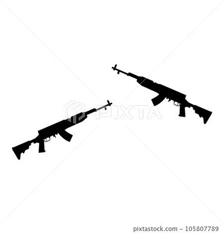 Firearms icon vector Firearms icon vector 105807789