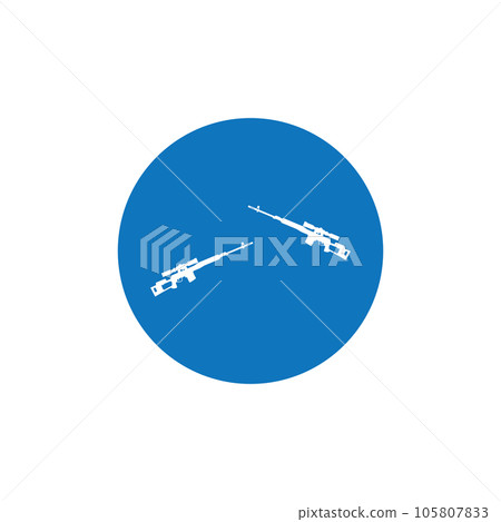 Firearms icon vector 105807833