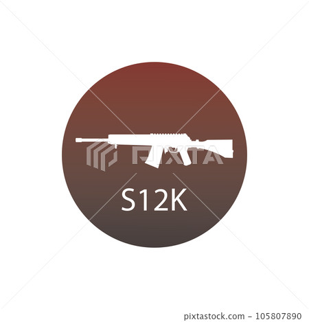 Firearms icon vector 105807890