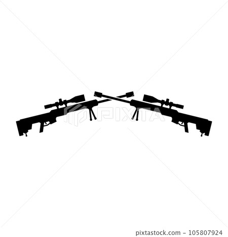 sniper icon vector 105807924