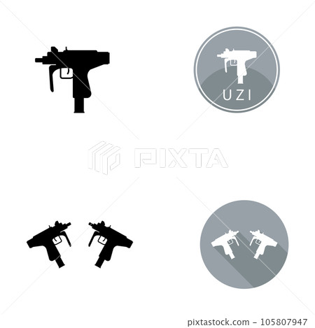 uzi icon vector 105807947