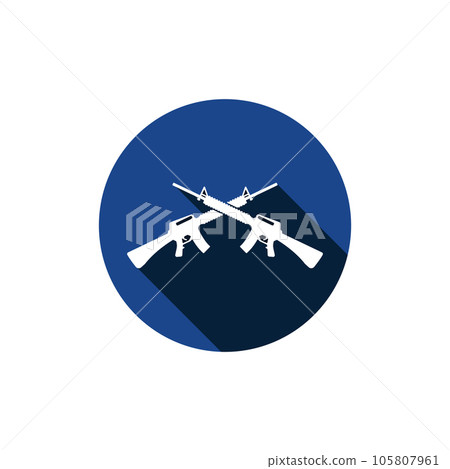 M16 icon vector 105807961