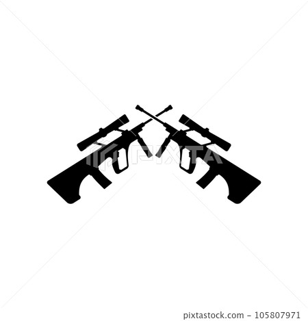AUG weapon icon vector 105807971