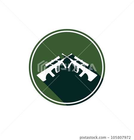 AUG weapon icon vector 105807972