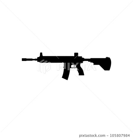 M416 weapon icon vector M416 weapon icon vector 105807984