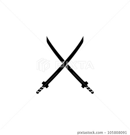 katana icon vector katana icon vector 105808091