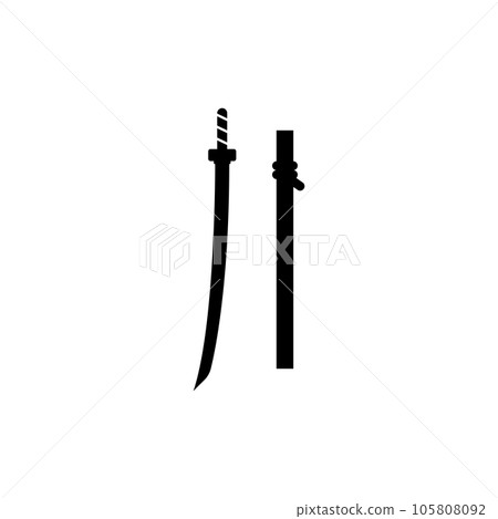 katana icon vector 105808092