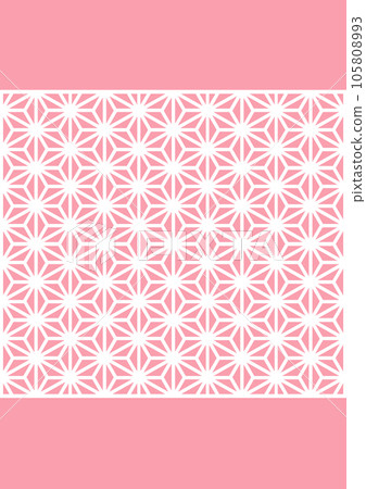Japanese pattern background hemp leaf Japanese pattern background hemp leaf 105808993