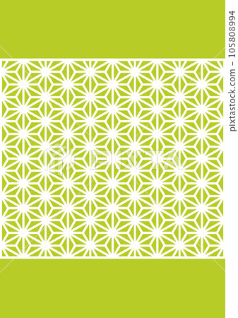 Japanese pattern background hemp leaf Japanese pattern background hemp leaf 105808994