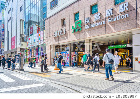 Urban scenery of Chiyoda Ward, Tokyo Akihabara Station Urban scenery of Chiyoda Ward, Tokyo Akihabara Station 105808997